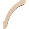 Ekena Millwork 5-inch W x 14-inch D x 18-inch H Lafayette Rough Cedar Woodgrain TimberThane Knee Brace, Primed BRCUR05X14X18LFTRCPR - alternate 6